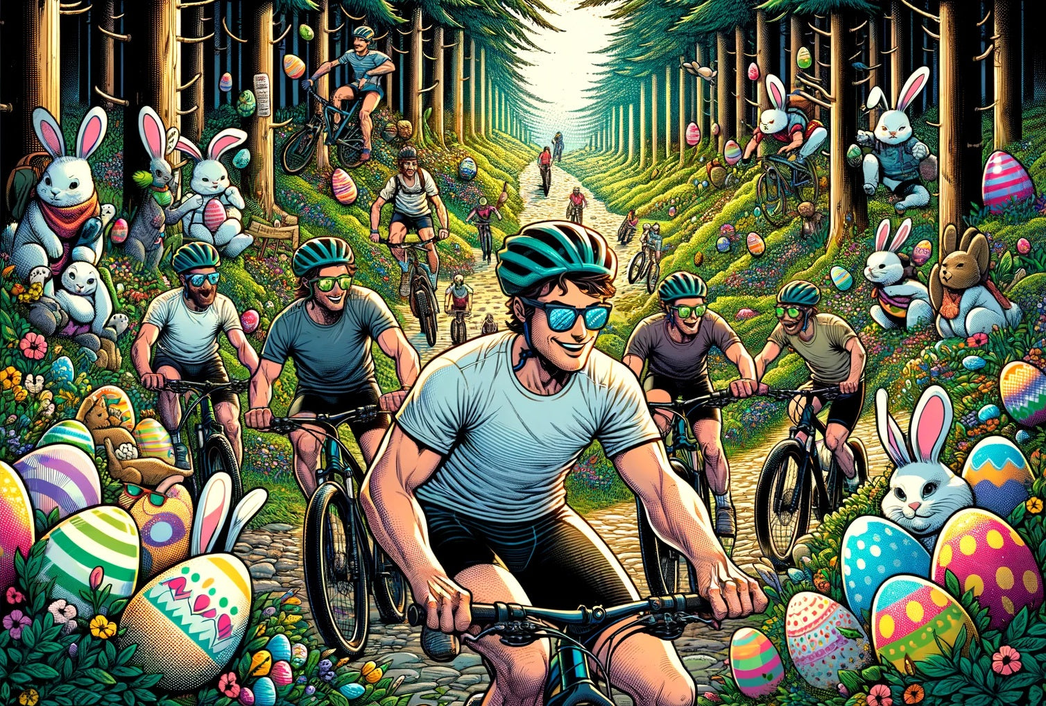 SAOLAR Easter Banner - Cycling with photochromic sunglasses