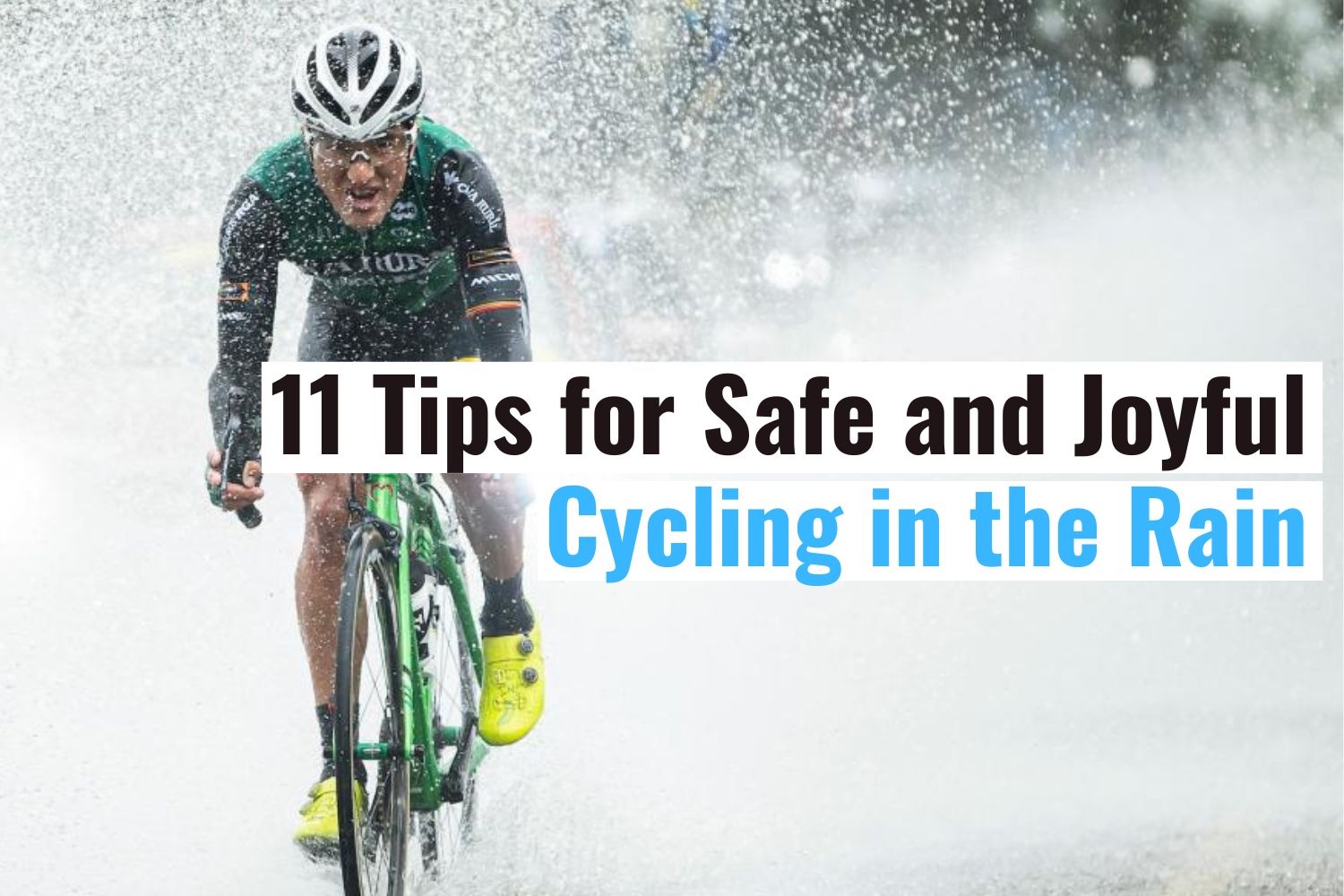 11 Tips for Safe and Joyful Cycling in the Rain | SAOLAR Blog Banner
