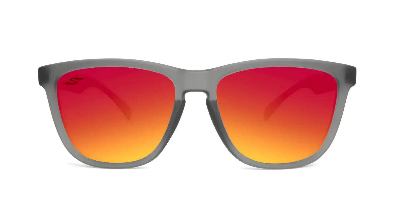 SAOLAR Asfalto polarized sunglasses with vibrant mirrored lenses, sleek matte grey finish, UV400 eye protection, stylish unisex design for city lifestyle.