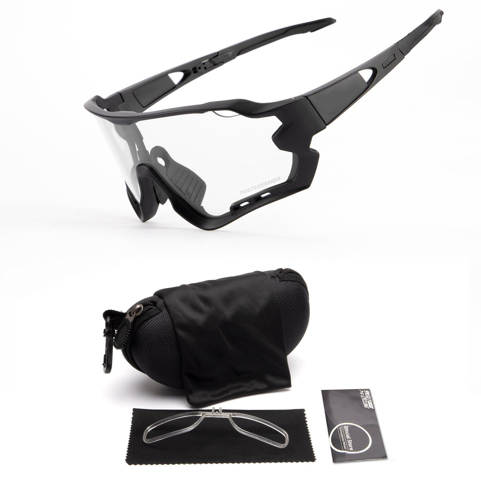 White cycling online glasses