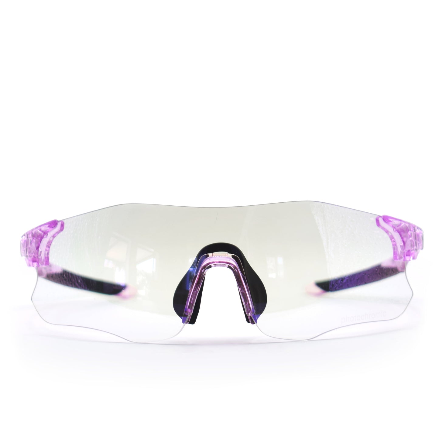 Flamingo Woman Cycling Glasses - Front view Transparent