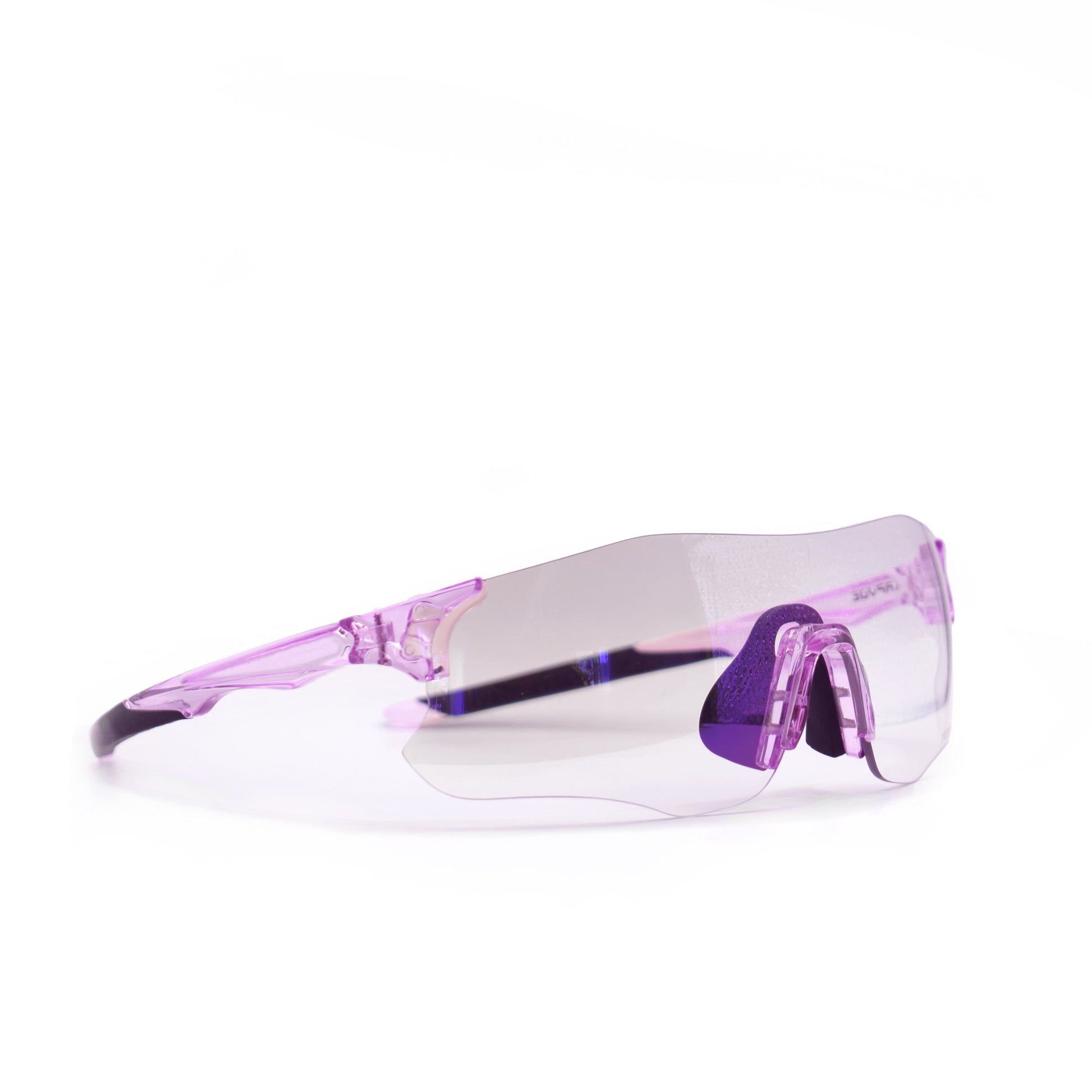Flamingo Woman Cycling Glasses - Side view transparent