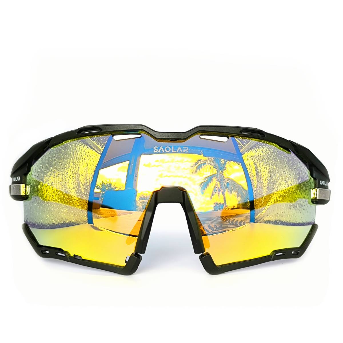 Rapture photochromic cycling glasses - front view
