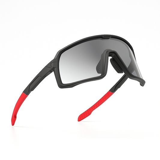 Occhiali Sportivi da Bici Just 1 SNIPER Nero Rosso Lente Specchio Rossa Occhiali Sportivi da Bici Just 1 SNIPER Nero Rosso Lente Specchio Rossa