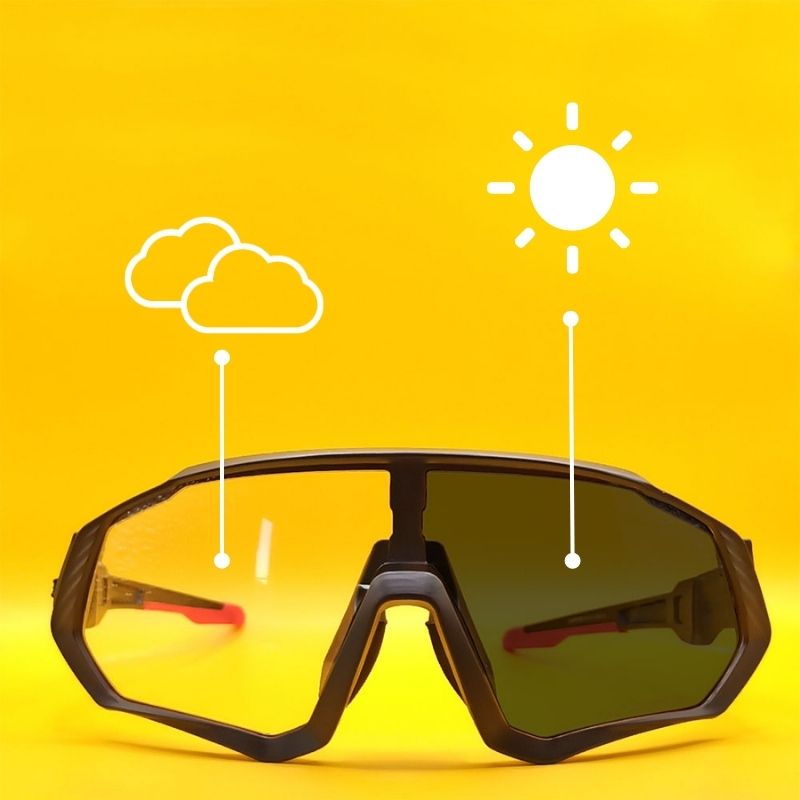 Hiking Sunglasses Photochromic Eyewear Inner Frame Bicycle Glasses
