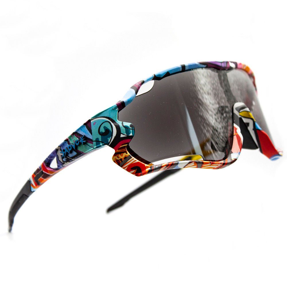 Cuttle photochromic cycling sunglasses - profile view