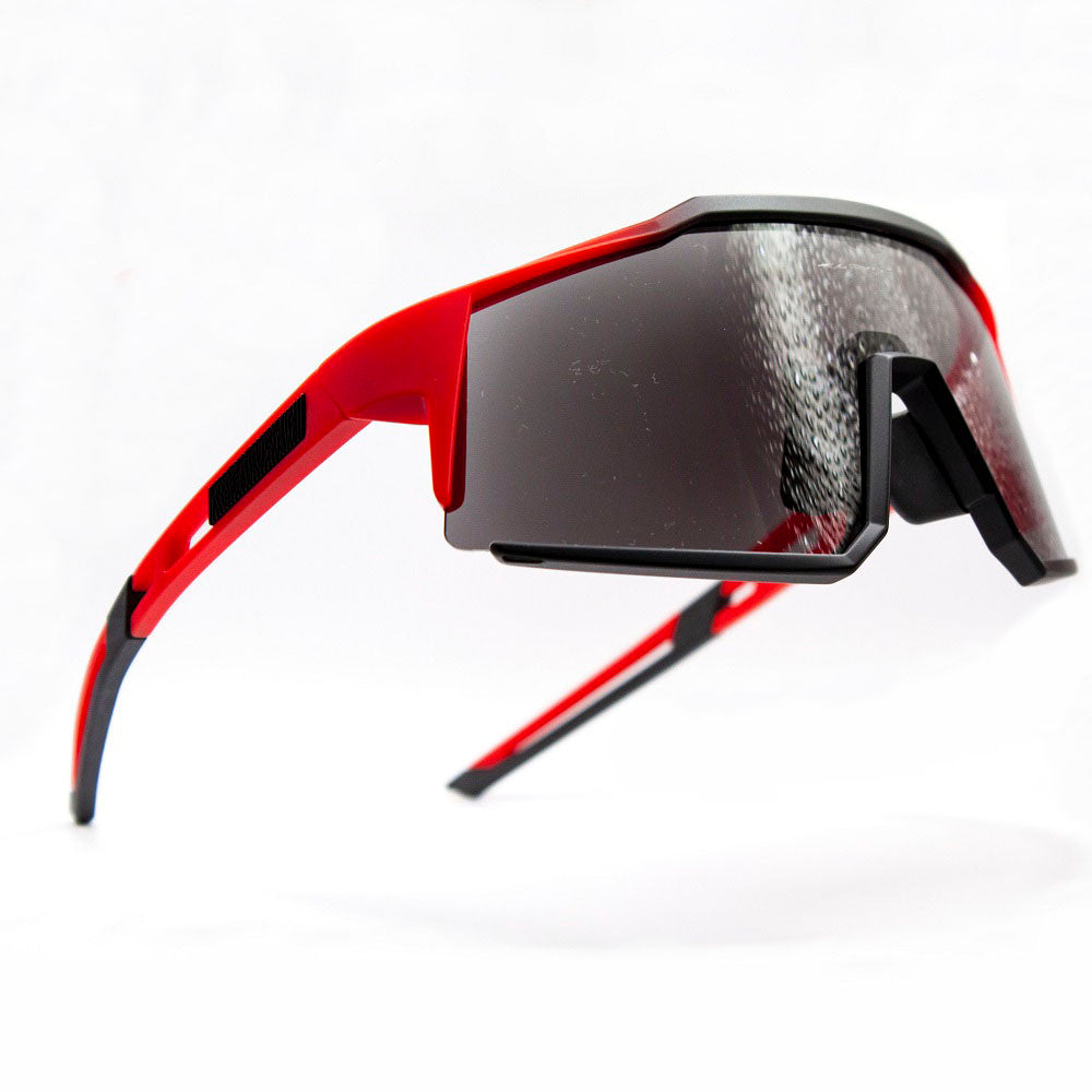 Cheetah photochromic sunglasses cycling - profile view
