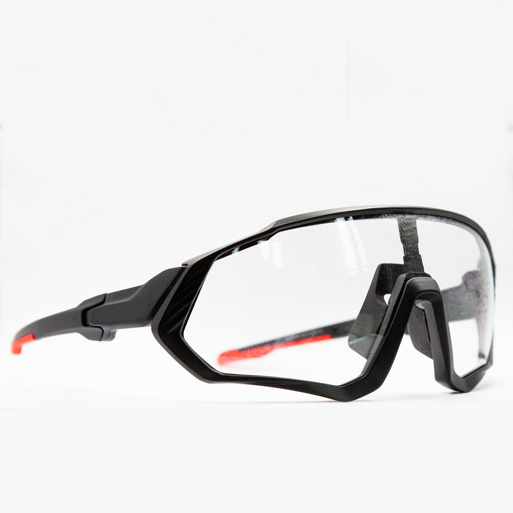 Sunreact photochromic cycling glasses - side view 2