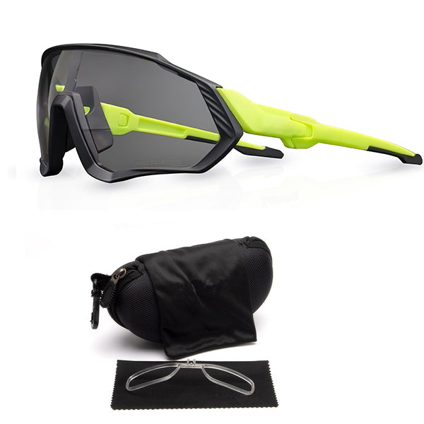 Sunreact photochromic cycling glasses - Black Green Color